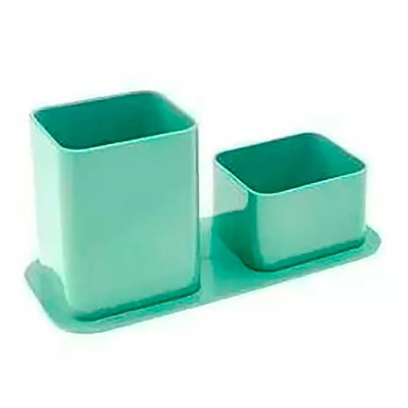 Porta Caneta Plastico Duplo