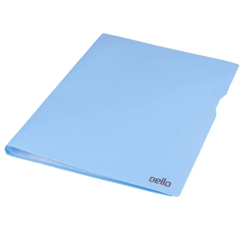 Pasta Escolar Dello Catálogo A4 30 Plásticos Azul