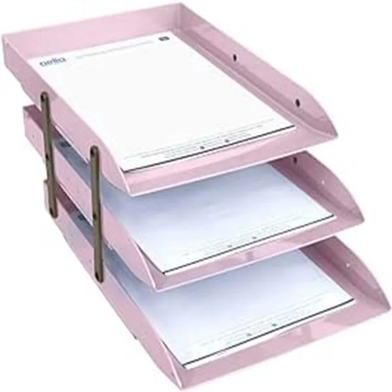 Caixa De Correspondéncia Articulavel Tripla Rosa Pastel
