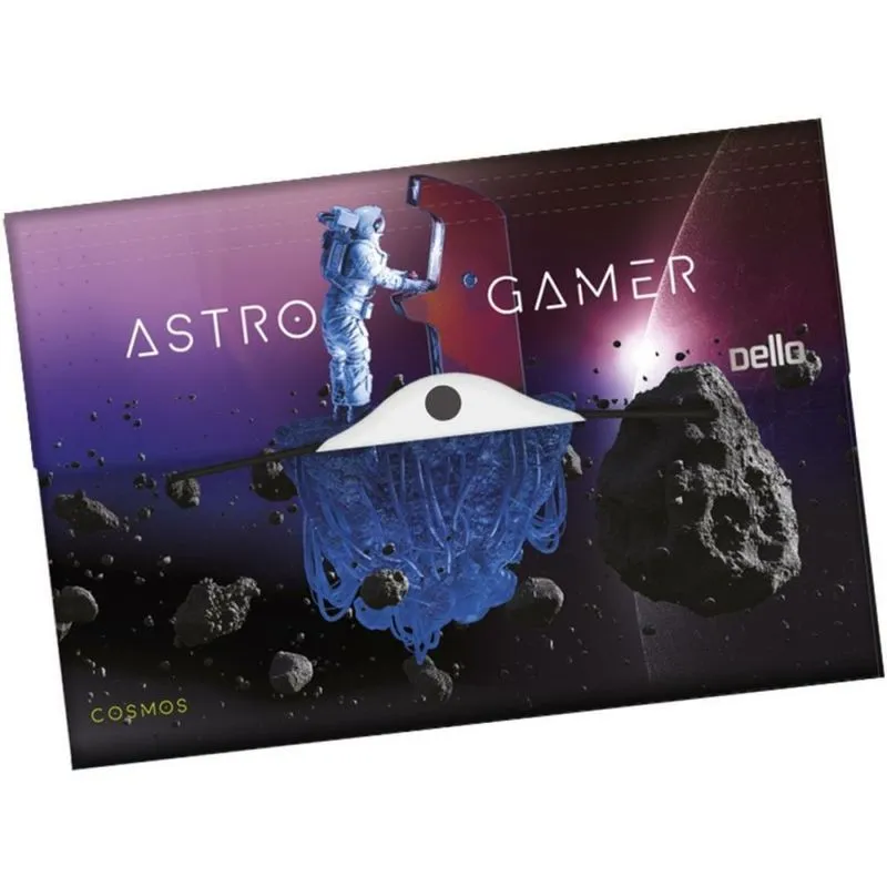 Pasta Sanfonada Plástica A4 12 Divisões Cosmos Astro - Dello