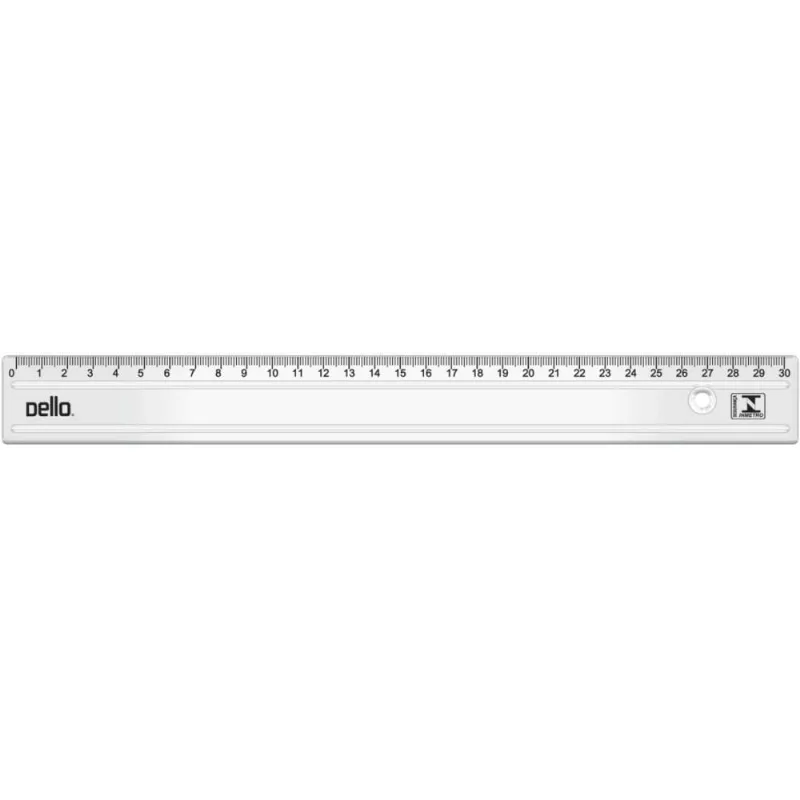Regua de Poliestireno Cristal 30CM