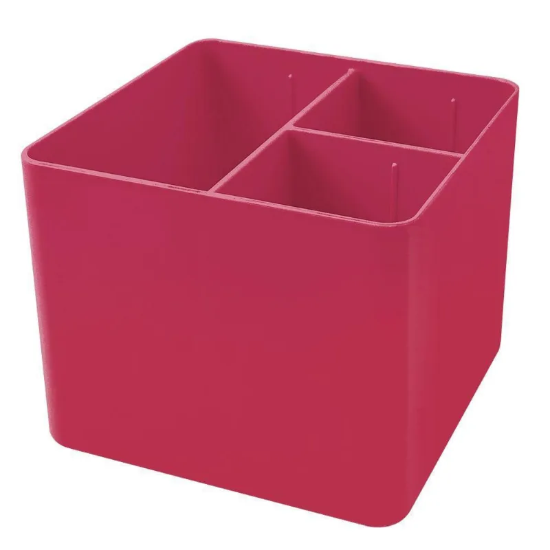 Porta Objetos Full Color Pink 3 Divisórias- Dello