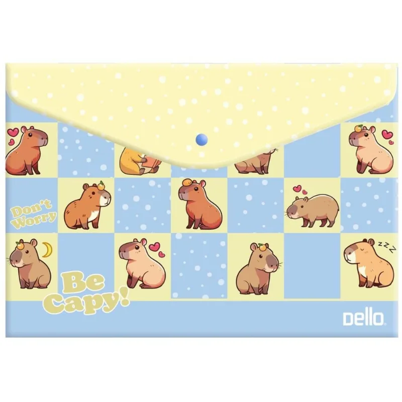 Pasta Envelope A4 BE CAPY com Botao Azul PCT.C/10