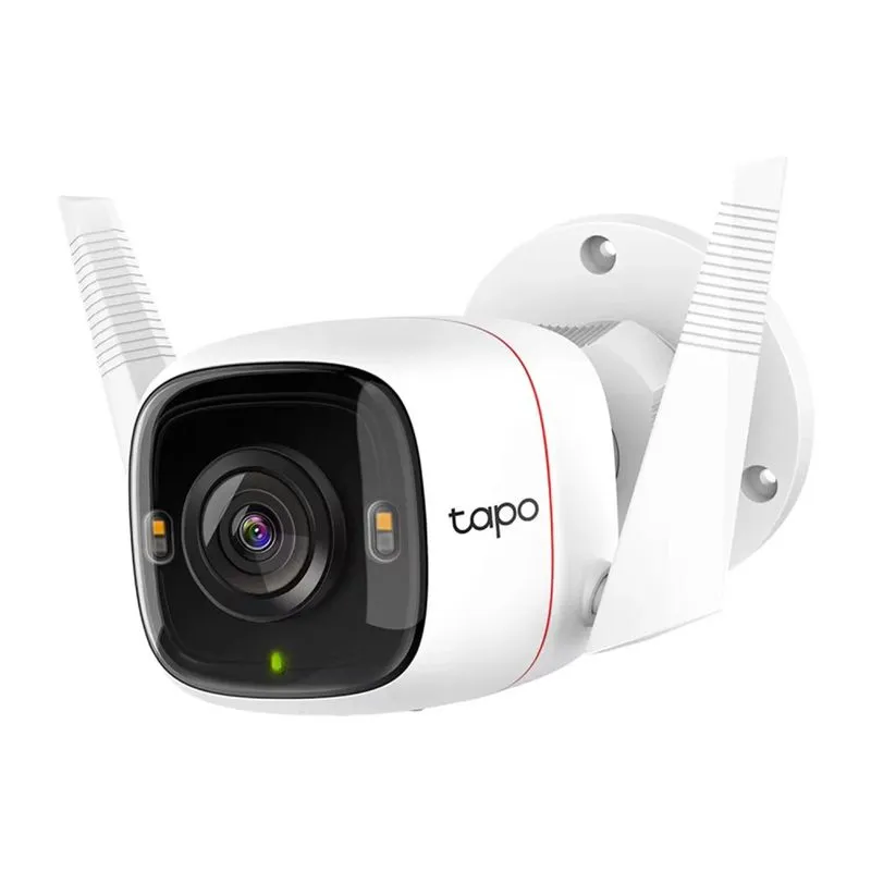 Câmera De Segurança Tp-link Tapo C320ws 2k 4mp Wi-fi Visão Noturna Detecção De Movimento Ip65 Branco