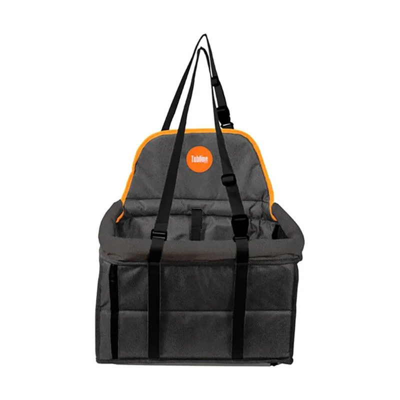 Assento Tubline Transpet One Preto E Laranja Para Cães Até 10kg