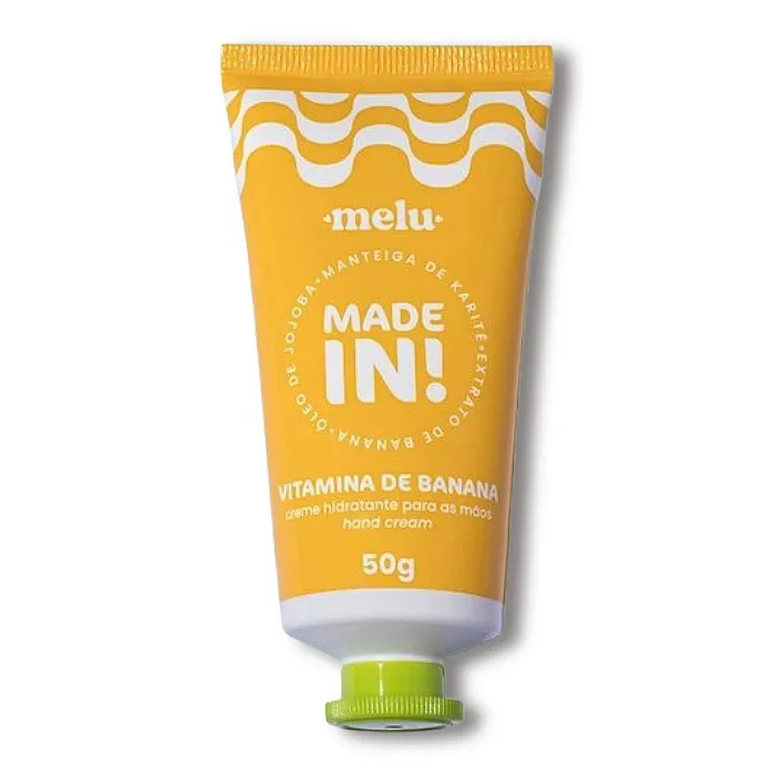Creme Hidratante Para As Mãos Vitamina De Banana Made In Melu 50g Ruby Rose - lojaparaisodarepublica