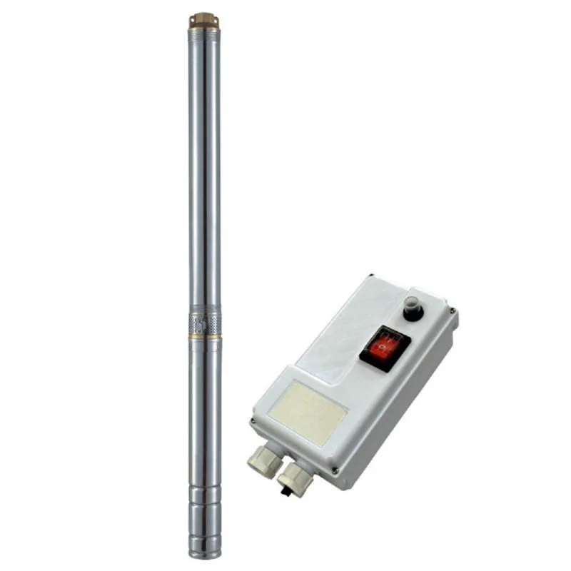 Bomba Submersa 3/4 cv com Caixa de Controle 2-SL-15 Poços Profundos dancor