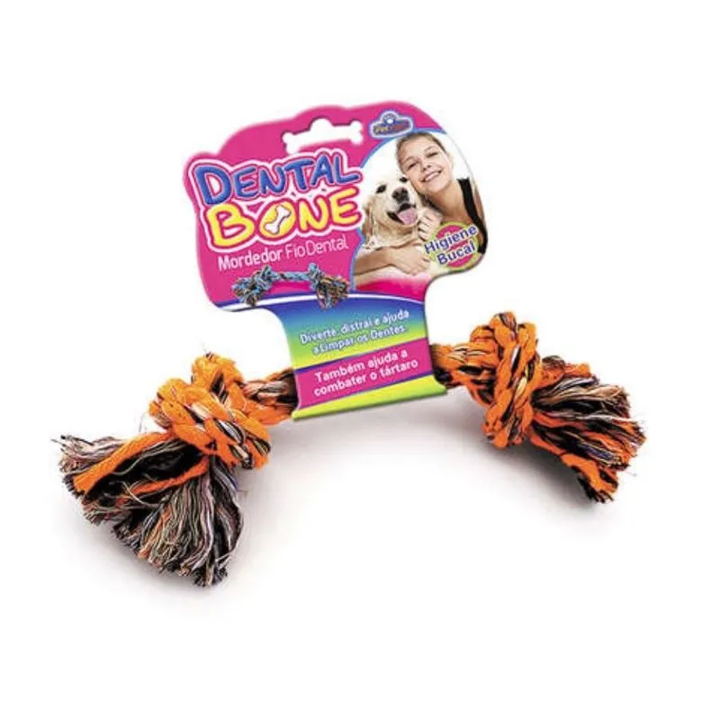 Brinquedo Dental Bone Pequeno Mordedor Cães Cuida e Diverte