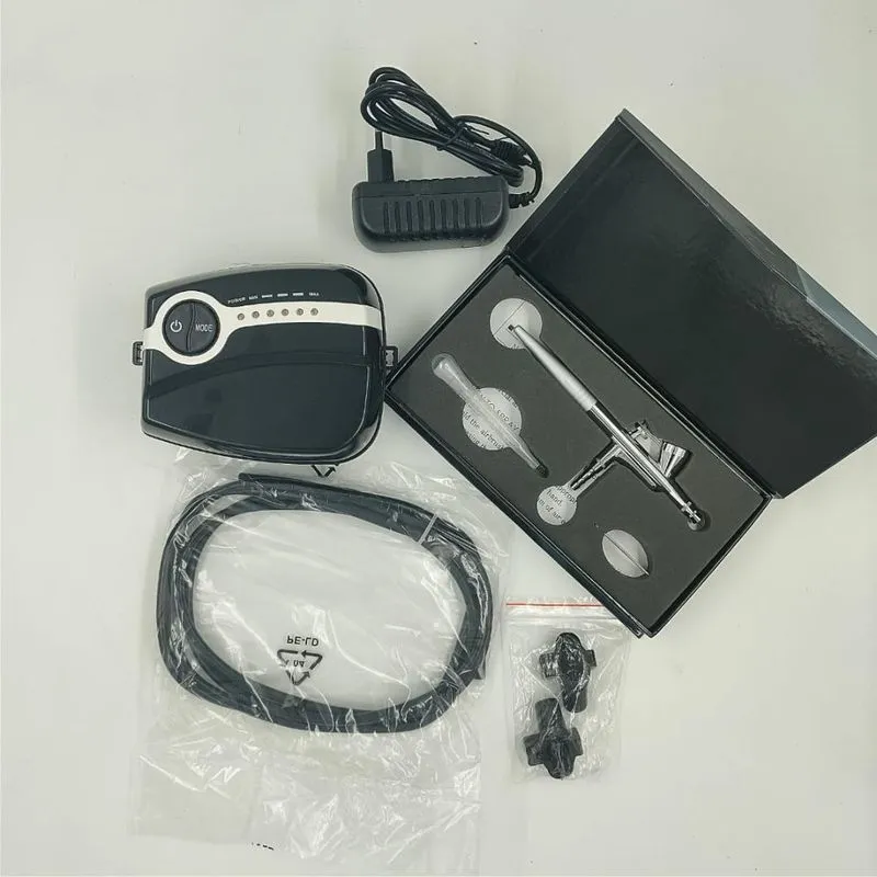Conjunto Mini Compressor De Ar Aerógrafo Yw007 Beauty 61001