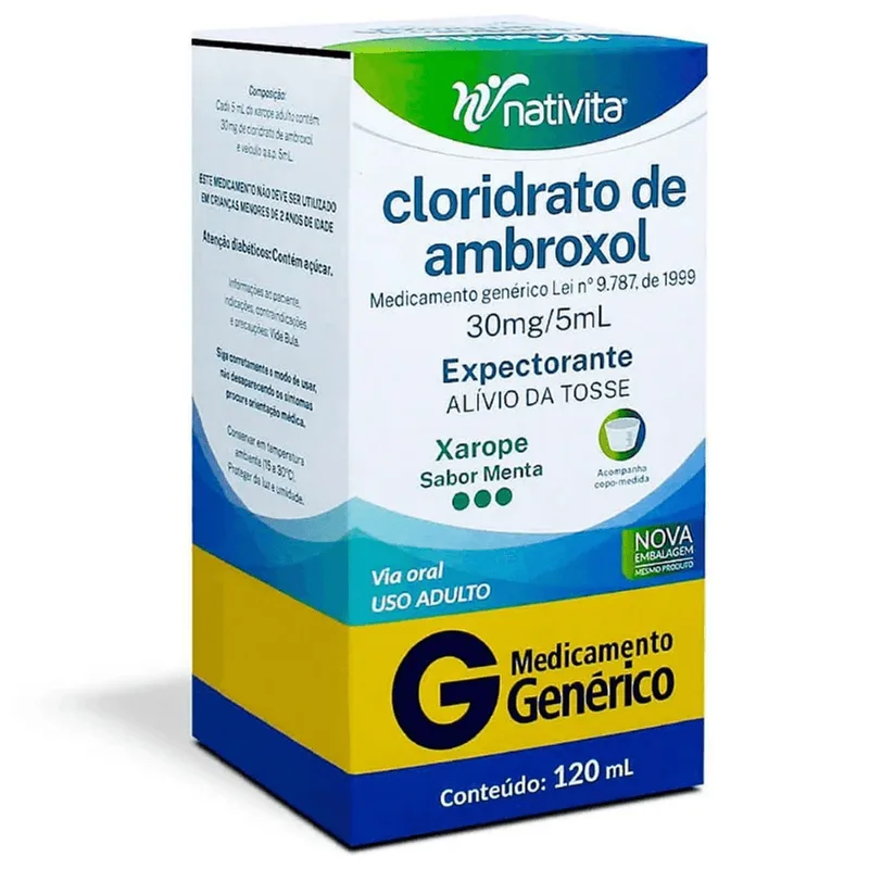 CLORIDRATO AMBROXOL 3MG/ML XAROPE 120ML NATIVITA