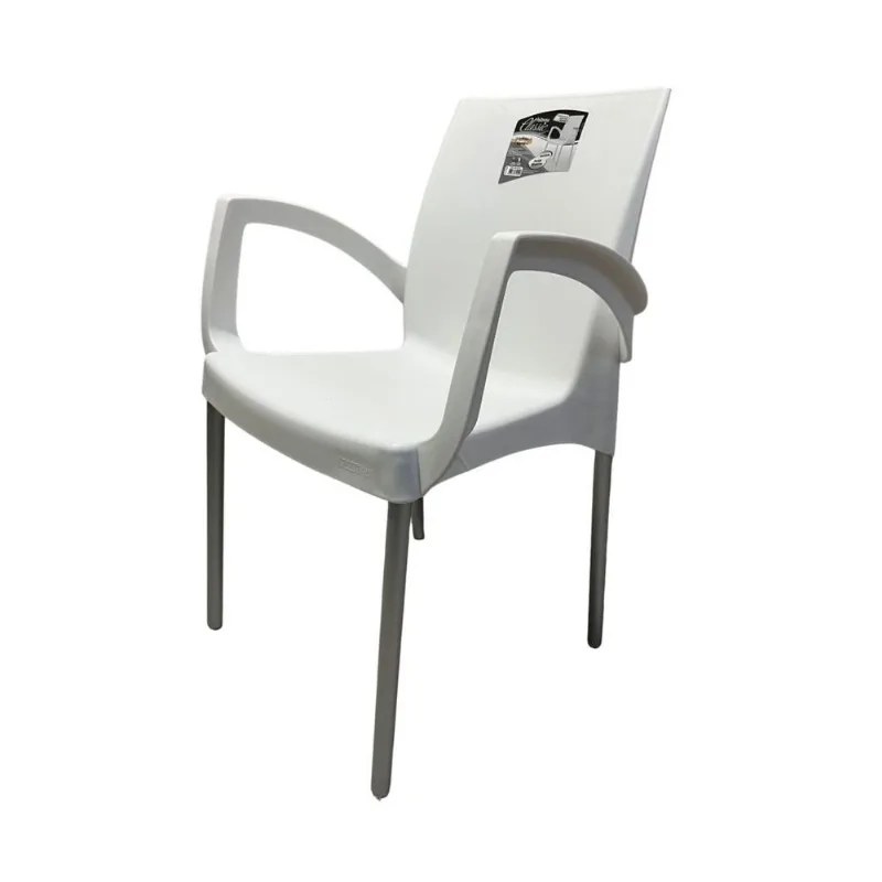 Cadeira Poltrona Sala Cozinha Jardim Pé Aluminio Plasnew
