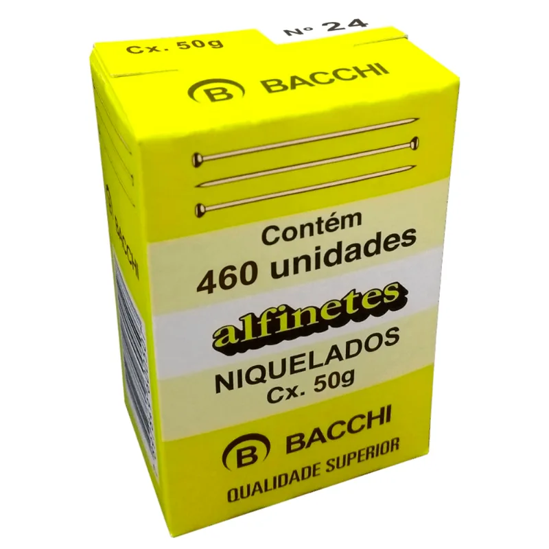 ALFINETE CABECA 50GRS REF.24 NIQUELADO ÚNICA