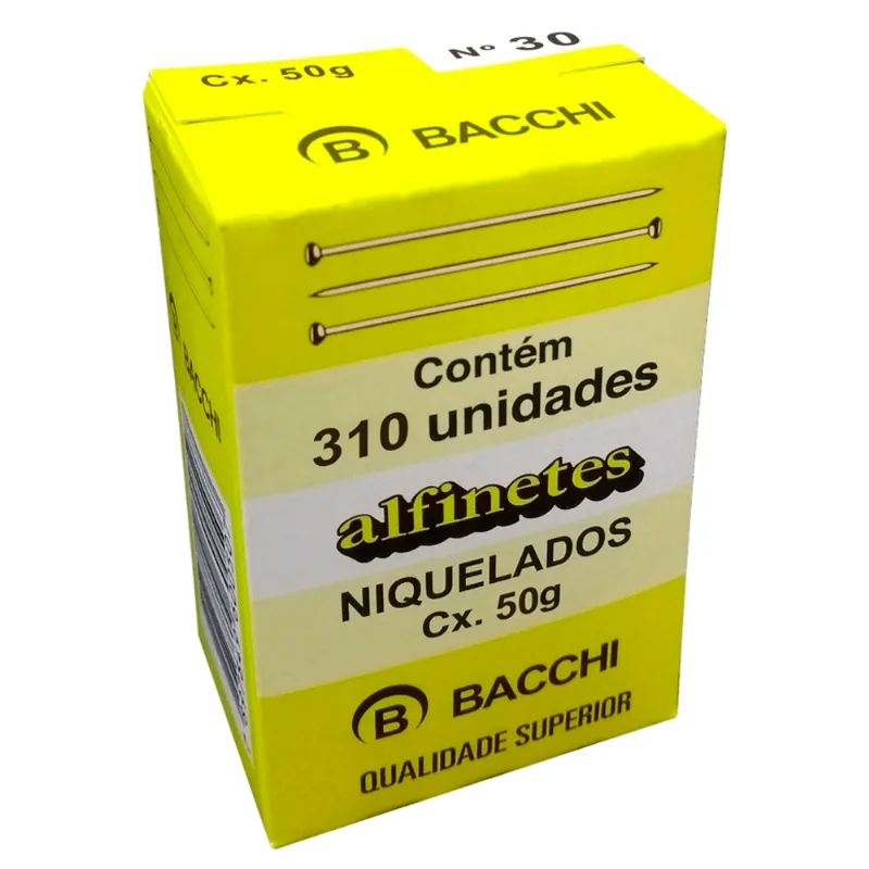 ALFINETE CABECA 50GRS REF.30 NIQUELADO ÚNICA