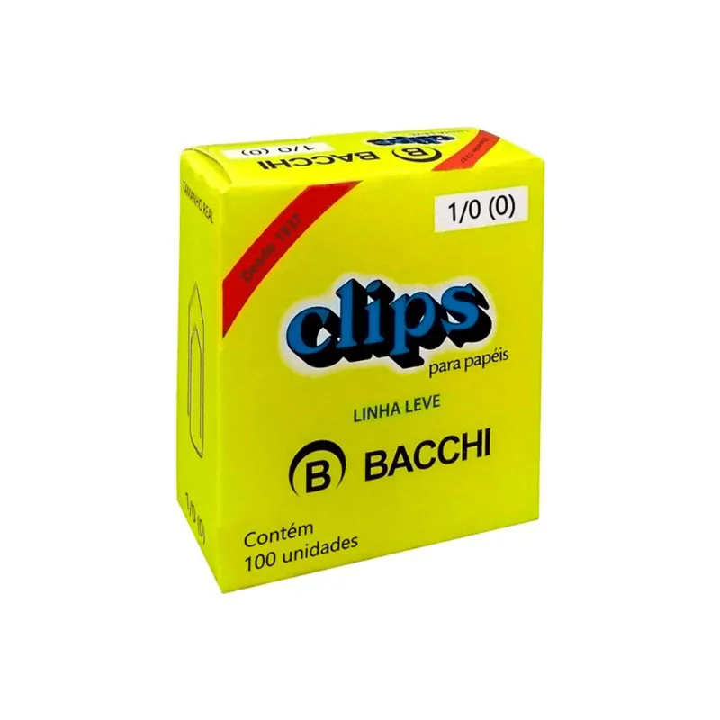 CLIPS GALVANIZADO N.0 1/0 LINHA LEVE R.009050 ÚNICA