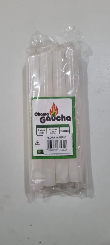 Vela Chama Gaúcha 33g - Branca