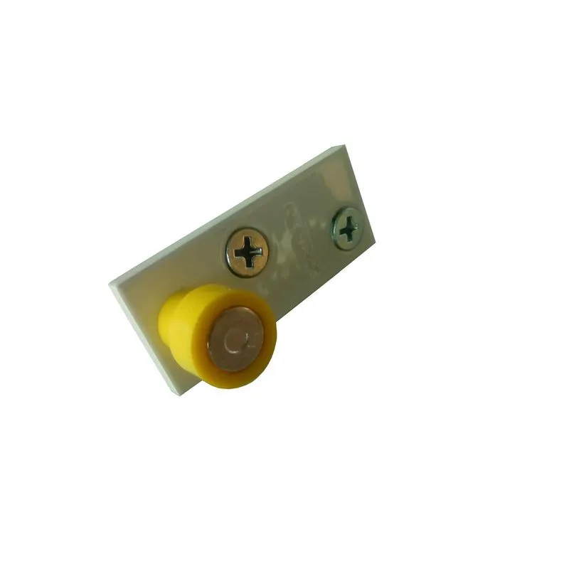 Rolete Guia Porta Correr Stanley Madeira Alumínio Branco 2pç