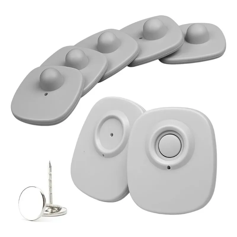 Etiqueta Antifurto Rigida Mini Tag Rf Cinza Com Pino 8.2mhz Cinza 100un