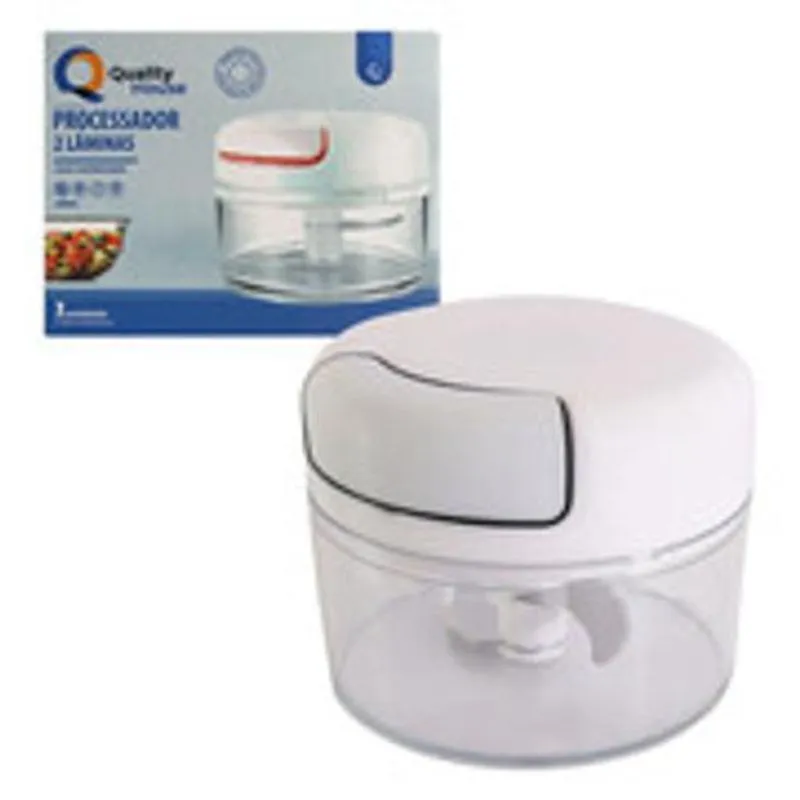 Mini Triturador Processador Cortador Manual Alimentos 2