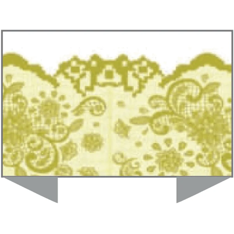 TOALHA POLI 70X70 BARRA DOURADA C/10 ÚNICA