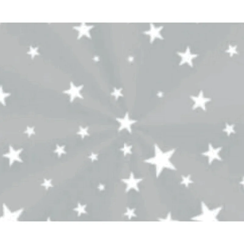 SACO TRANSPARENTE 30X45 DECOR ESTRELA BRANCA ÚNICA