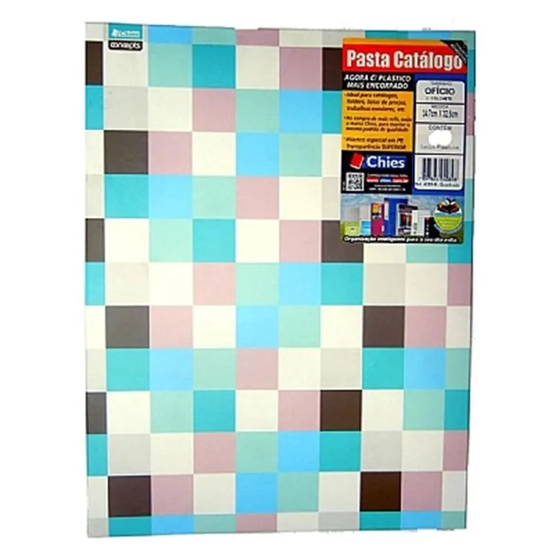 Pasta Catalogo Oficio C/25 Sacos Quadrados Chies