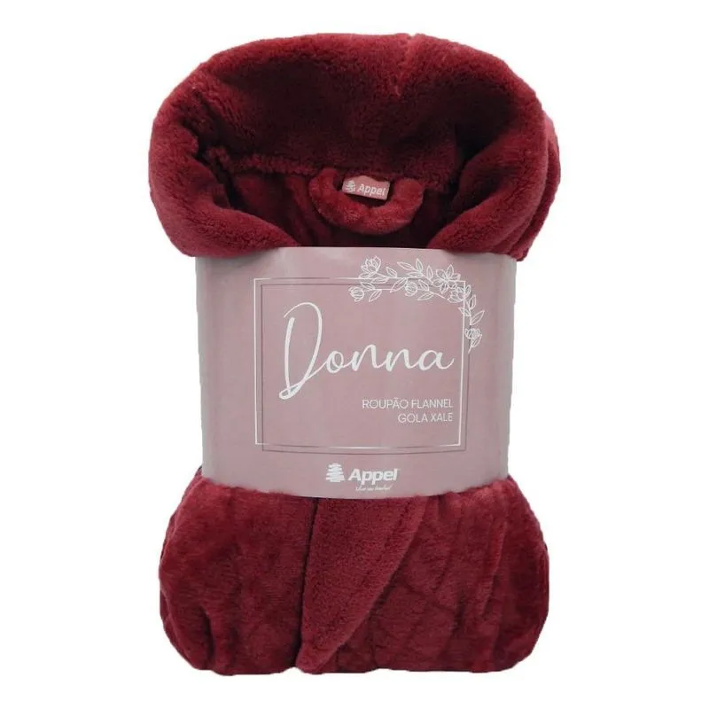 Roupão Adulto Microfibra Flannel Donna Appel