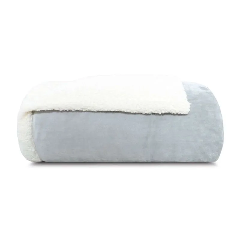 Edredom sherpa comfort casal 1,80M X 2,20M - gelo
