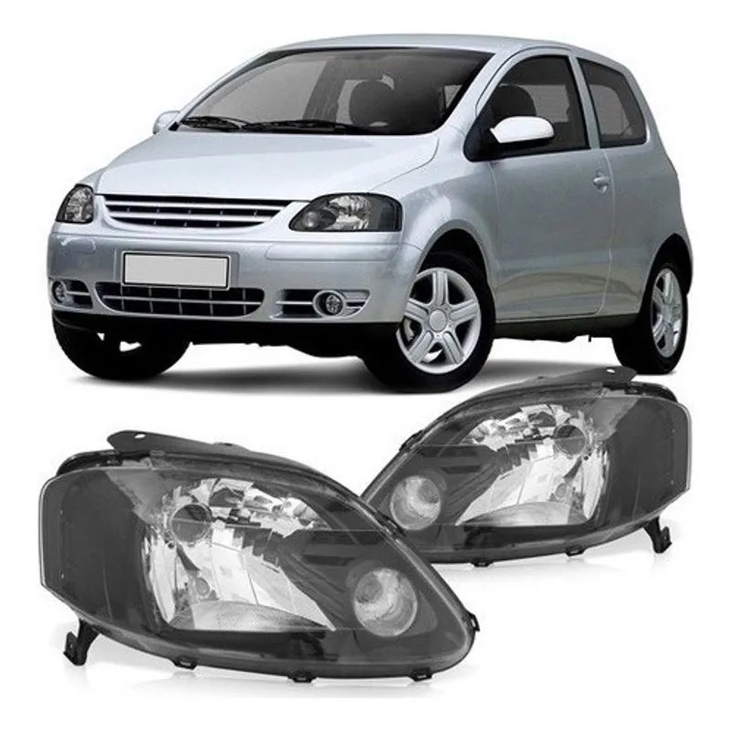 Par farol fox 2004 A 2009 máscara negra