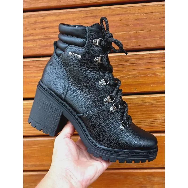 Bota Coturno Dakota em Couro