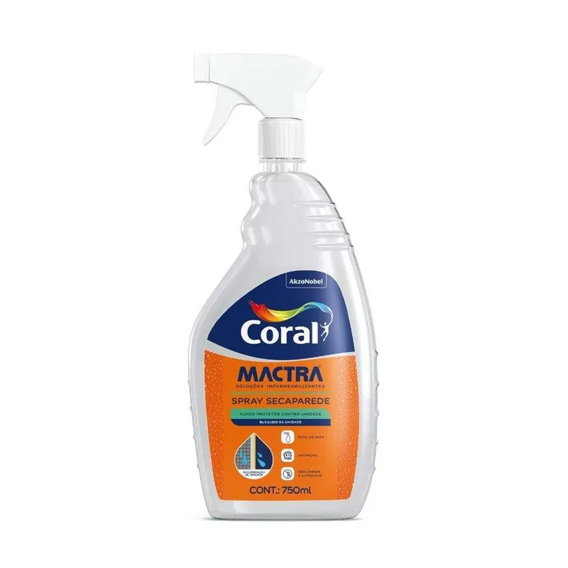 Spray Impermeabilizante Seca Parede Coral 750ml