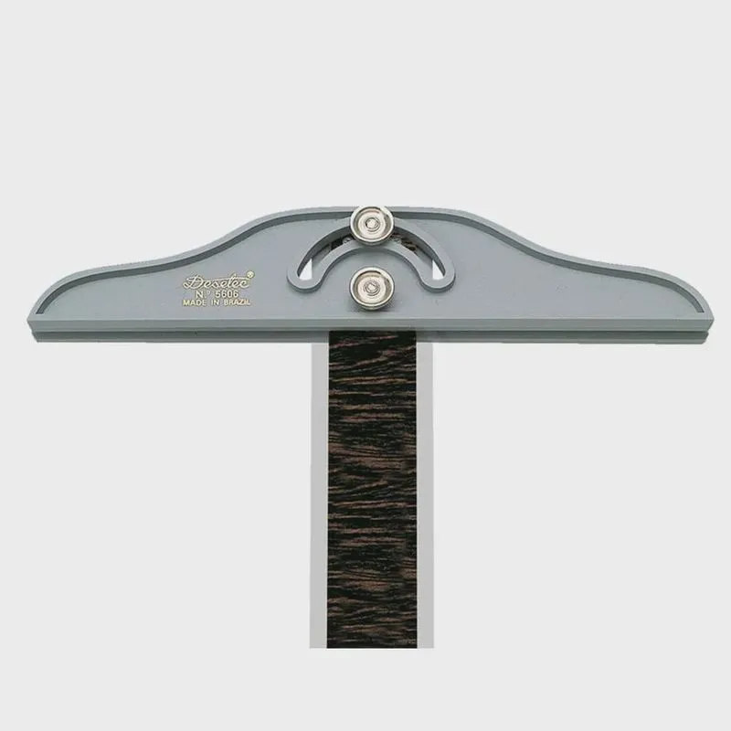 Régua T Fenólica Trident com Borda de Acrílico e Cabeçote Fixo com 60 cm - 5606