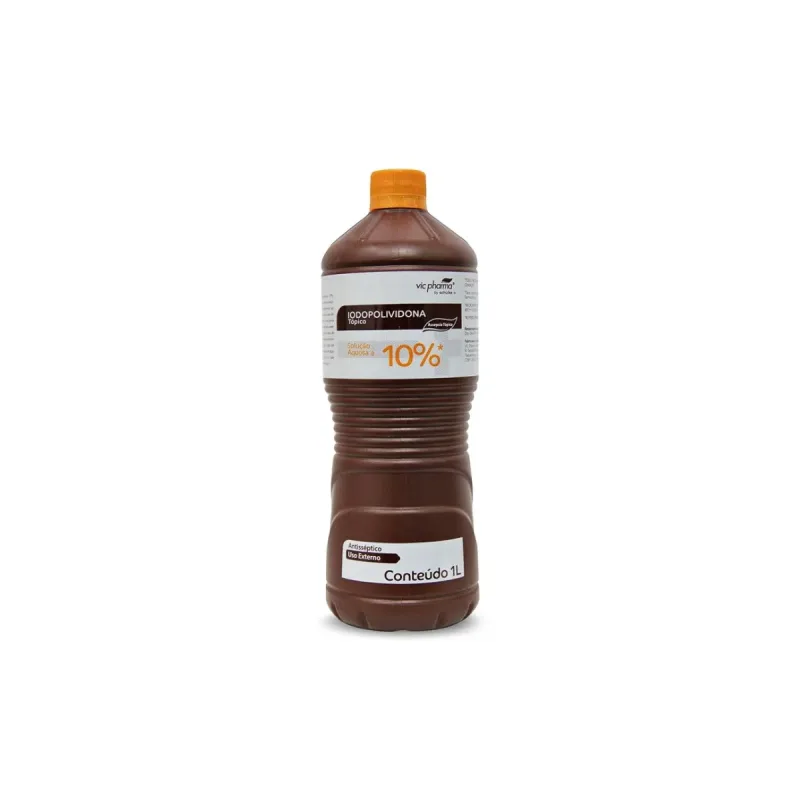 Iodopovidona Solução Hidroalcoolica Litro 10% - VIC Pharma