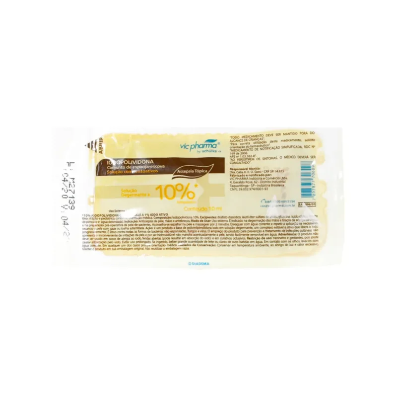 Escova Para Degermação C/Povidine Pvpi - Vicpharma
