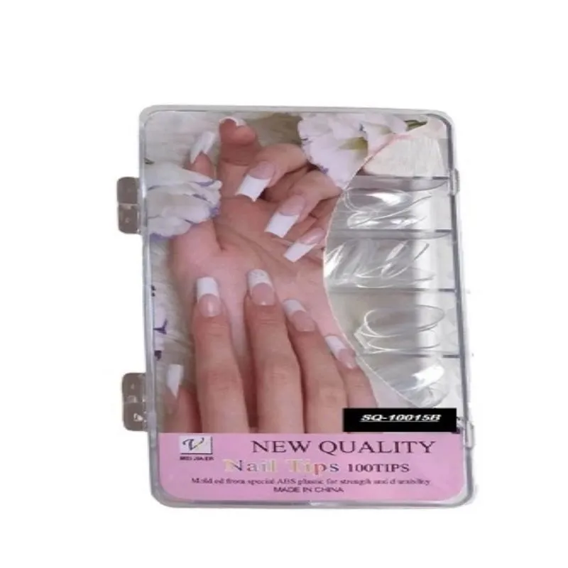 Unha Postiça Transparente Sq-10015b - New Quality