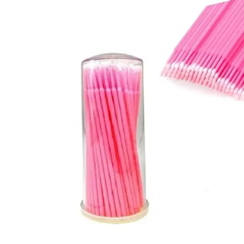 100 Aplicador Microbrush Fino Micro Brush Extensão Cílios