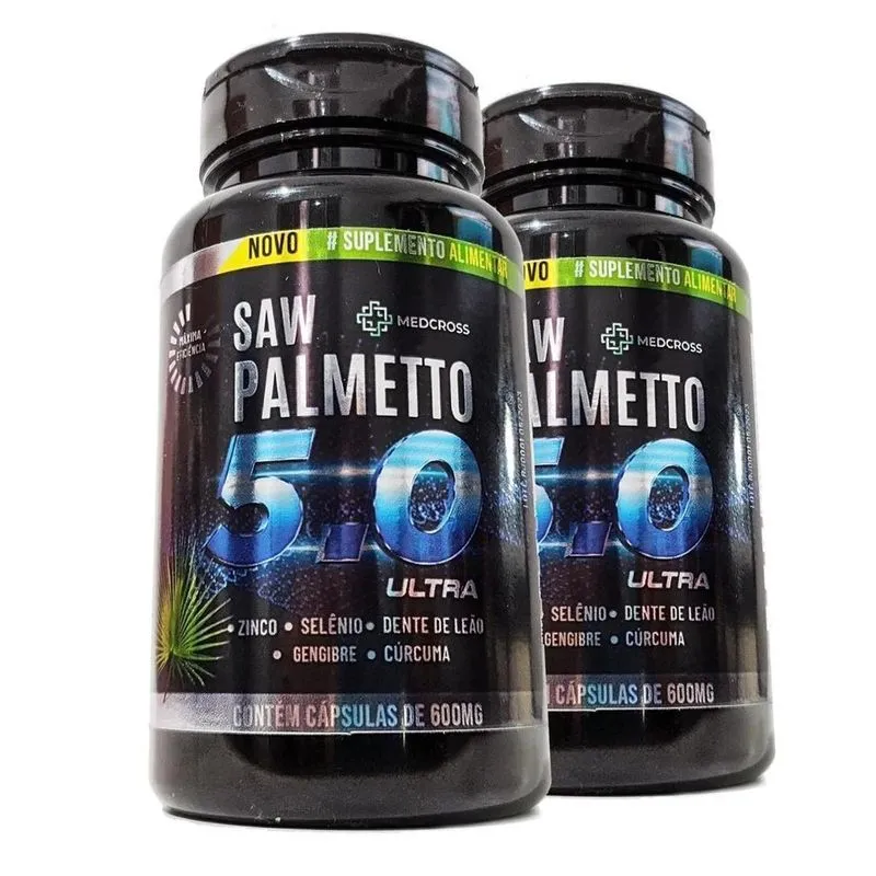 Saw Palmetto 5.0 Ultra + Vitaminas 120 Cápsulas 600mg