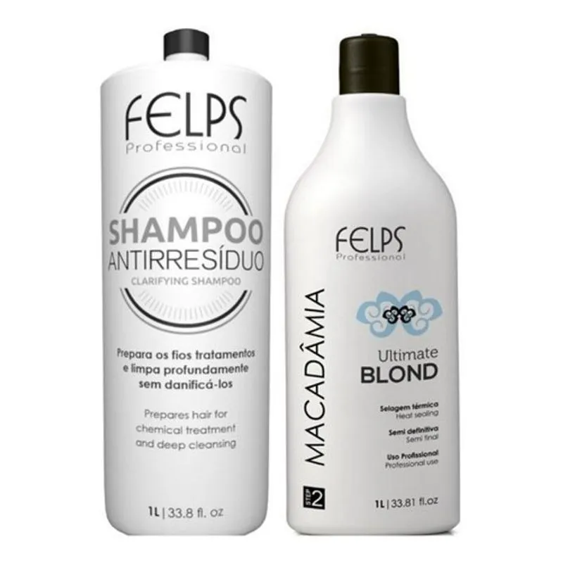 Selagem Ultimate Blond Shampoo Anti Resíduo 1l Felps