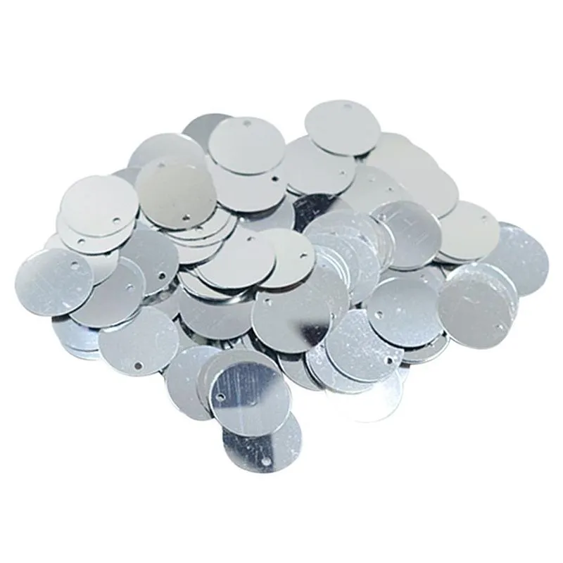 Papeis De Lantejoulas Soltas Redondas Brilhantes Diy Artesanato De Costura 16 Mm