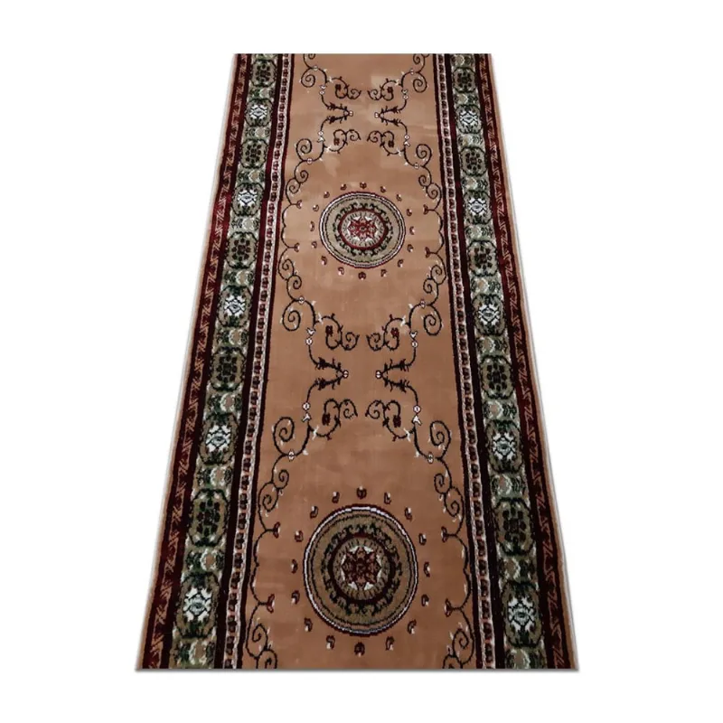 Passadeira 18Mt Belga Aveludado 60X1800Cm Mandala Bege