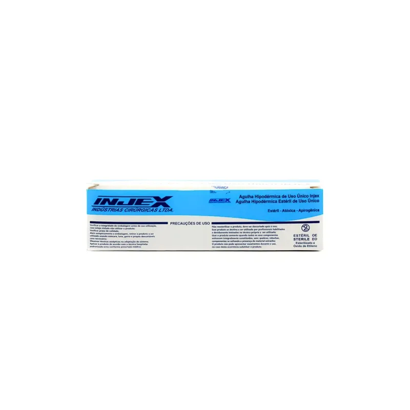 Agulha Descartavél 25 X 7,0 (C/100 Unds) - Injex