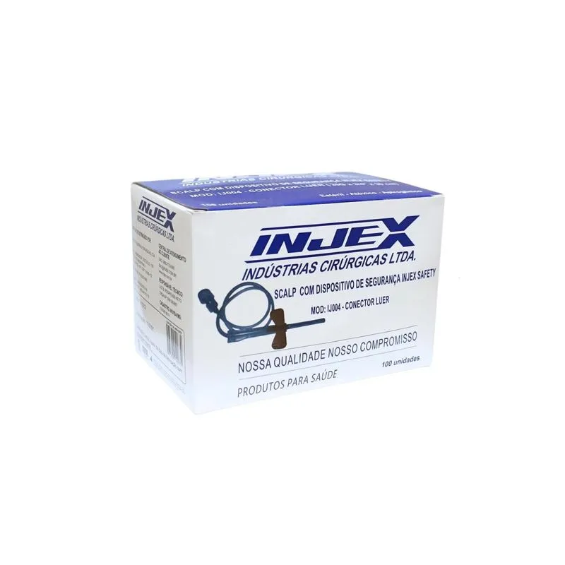 Scalp Nº25 Com Dispositivo De Seg Caixa (c/100 Unds) - Injex