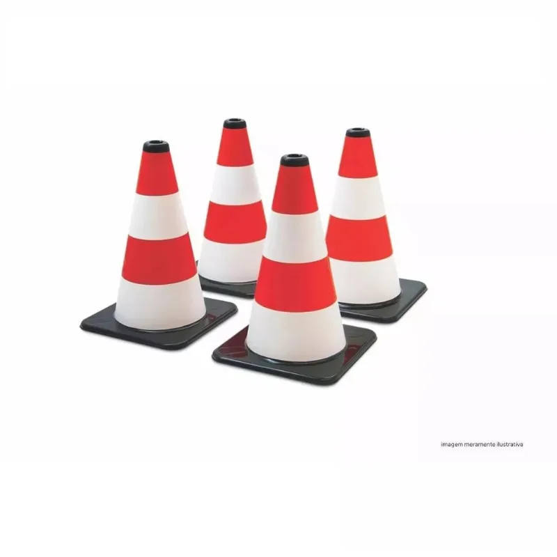 Conjunto 4 Cones Infantil Sinalização 7294 Poliplac