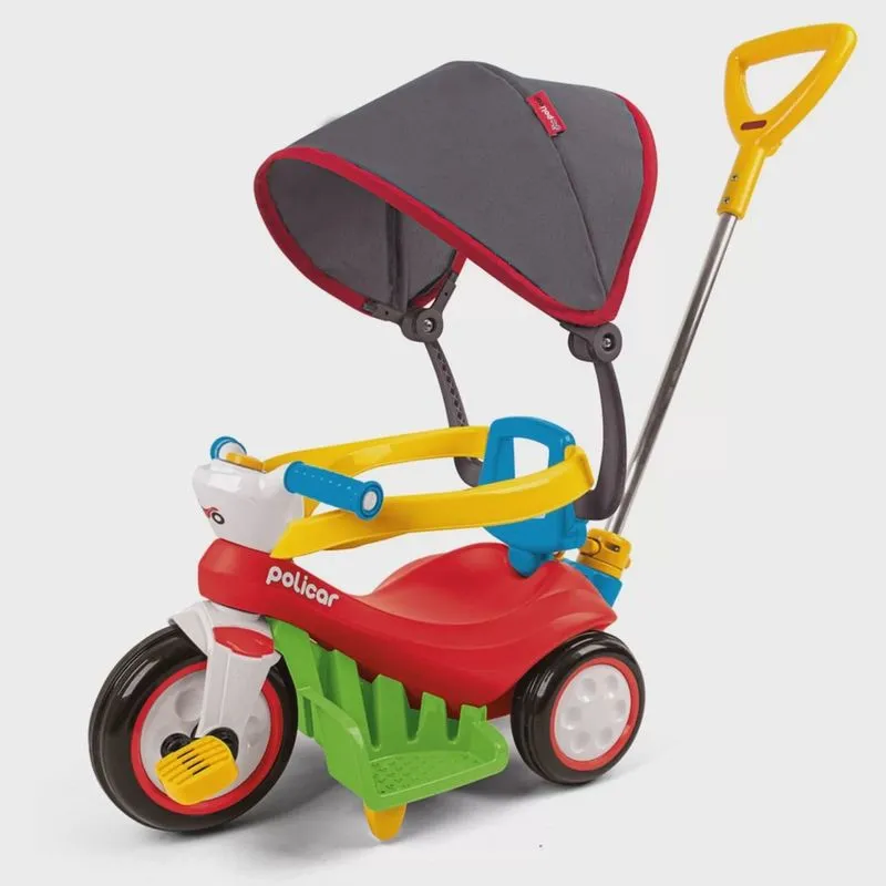 Carrinho De Passeio Ou Pedal Policiclo - Poliplac - Vermelho