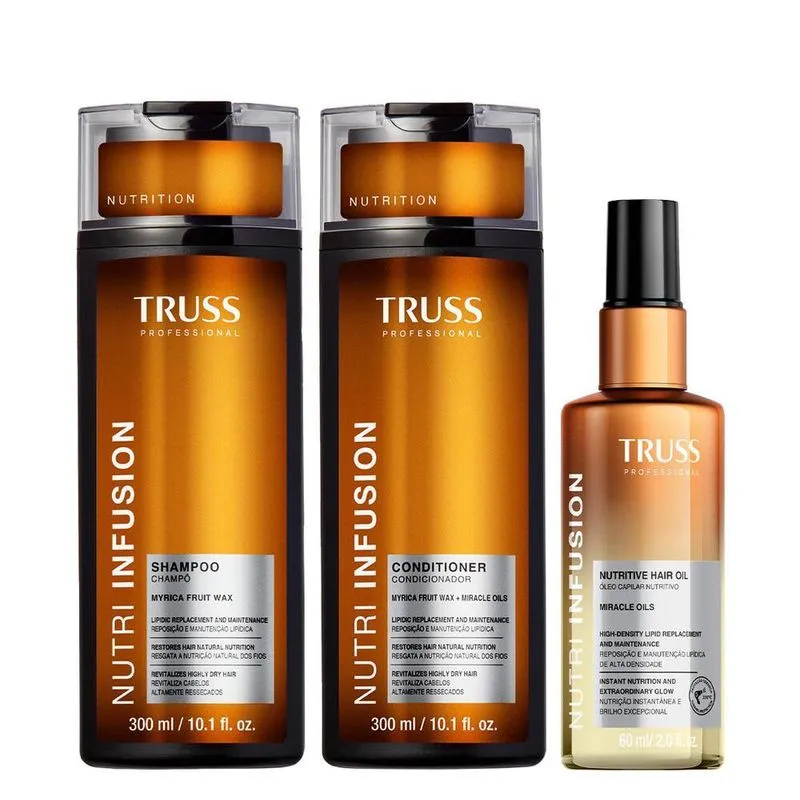Truss Nutri Infusion Kit Shampoo Condicionador E Óleo 60ml