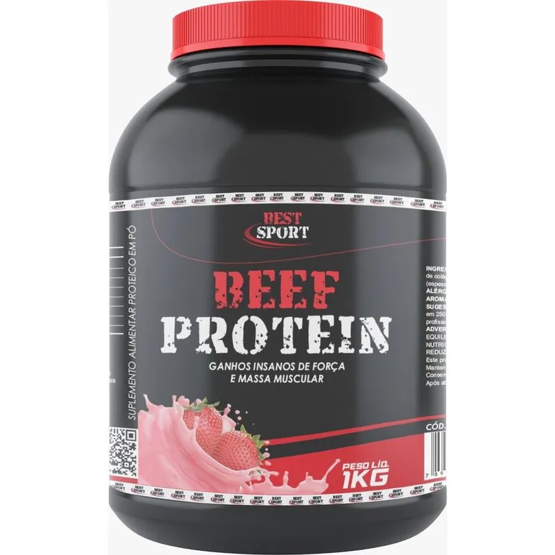 Beef protein morango 1KG best sport green nutrition