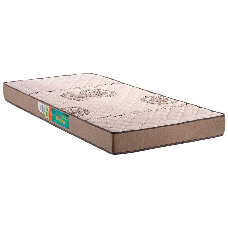 Colchão Solteiro Espuma D33 Pérola Clean (78x188x14) - Polar