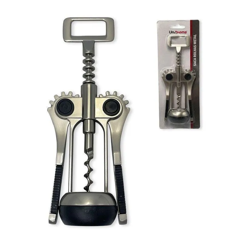 Saca-rolhas Elegante Aço Inox - Abra Seus Vinhos Com Estilo