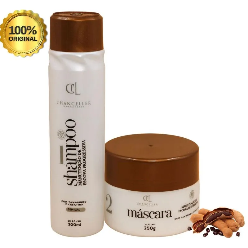 Kit Pós Progressiva Para Revitalização Dos Cabelos 550 Gr