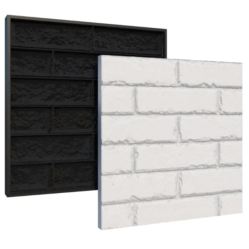 Forma Para Gesso 3d - Modelo - Tijolo/ 28x28 Artesanato - Unidade