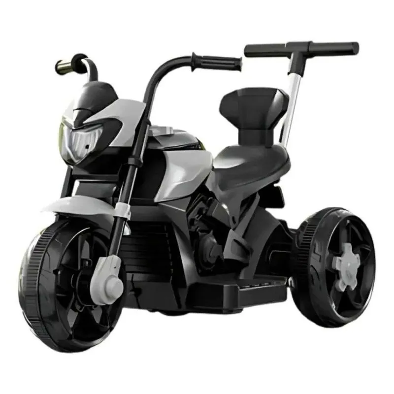 Mini Moto Esportiva Elétrica Infantil 6v Bivolt Cinza Unitoys